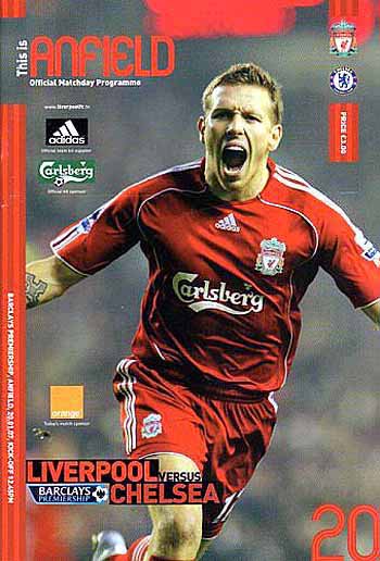 programme cover for Liverpool v Chelsea, 20th Jan 2007