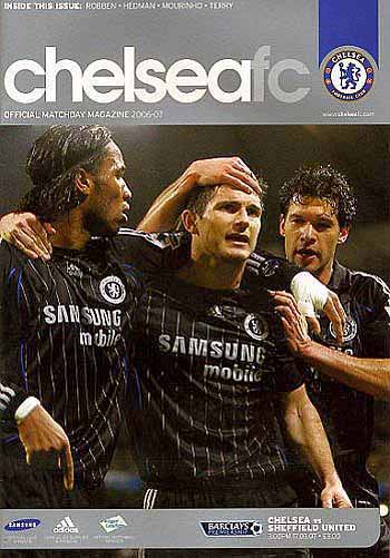programme cover for Chelsea v Sheffield United, Saturday, 17th Mar 2007