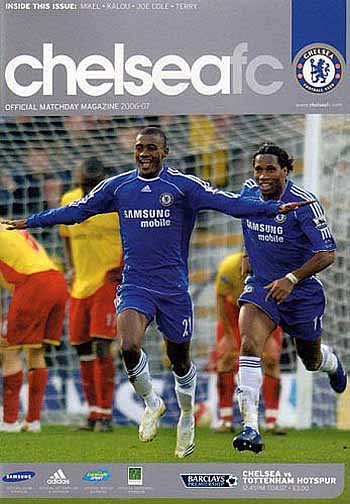 programme cover for Chelsea v Tottenham Hotspur, 7th Apr 2007