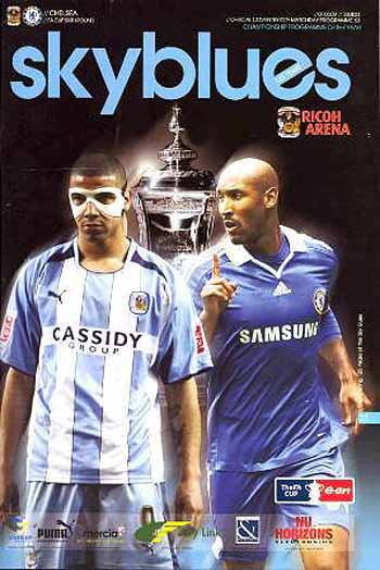 programme cover for Coventry City v Chelsea, 7th Mar 2009