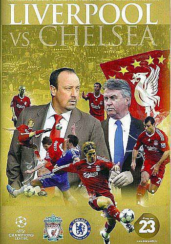 programme cover for Liverpool v Chelsea, Wednesday, 8th Apr 2009