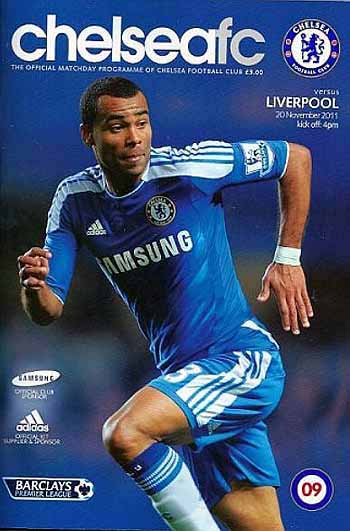 programme cover for Chelsea v Liverpool, 20th Nov 2011