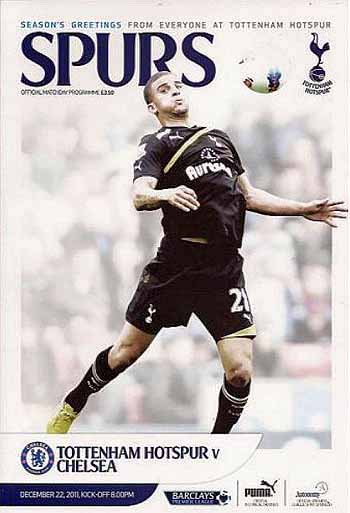 programme cover for Tottenham Hotspur v Chelsea, 22nd Dec 2011