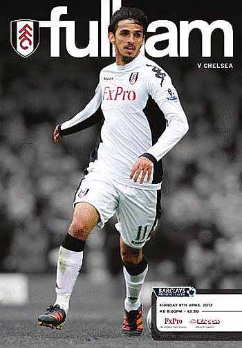 programme cover for Fulham v Chelsea, Monday, 9th Apr 2012
