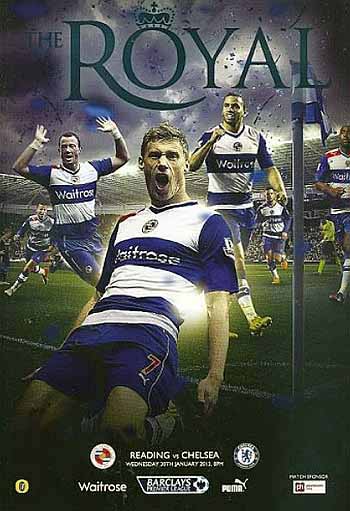 programme cover for Reading v Chelsea, 30th Jan 2013
