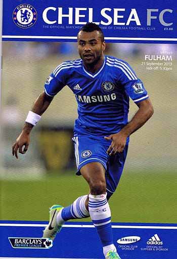 programme cover for Chelsea v Fulham, Saturday, 21st Sep 2013