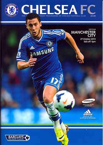 programme cover for Chelsea v Manchester City, Sunday, 27th Oct 2013
