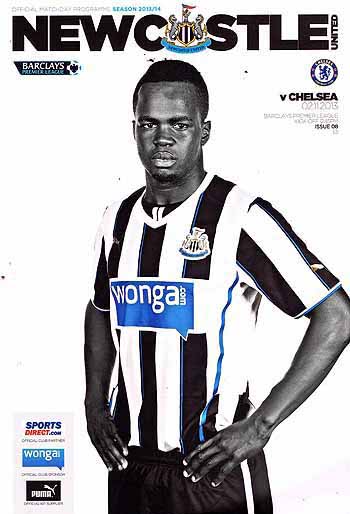 programme cover for Newcastle United v Chelsea, 2nd Nov 2013