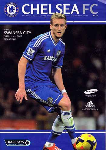 programme cover for Chelsea v Swansea City, 26th Dec 2013