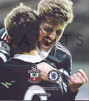 programme cover for Southampton v Chelsea, 1st Jan 2014