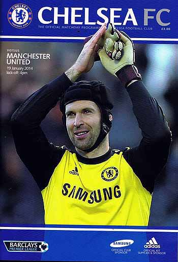 programme cover for Chelsea v Manchester United, 19th Jan 2014