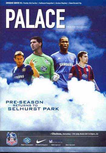 programme cover for Crystal Palace v Chelsea, 17th Jul 2010
