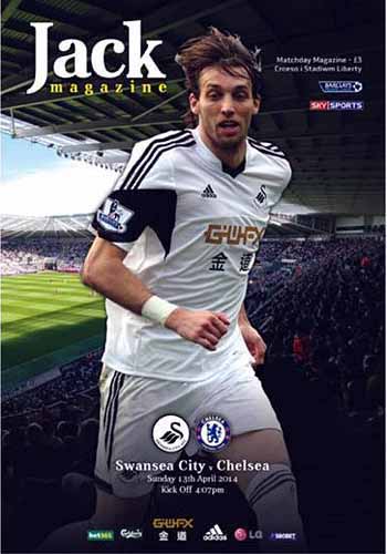 programme cover for Swansea City v Chelsea, 13th Apr 2014