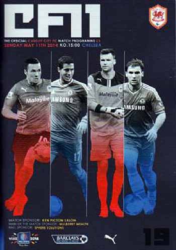 programme cover for Cardiff City v Chelsea, 11th May 2014