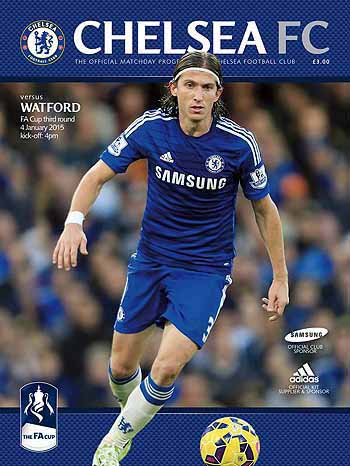 programme cover for Chelsea v Watford, 4th Jan 2015