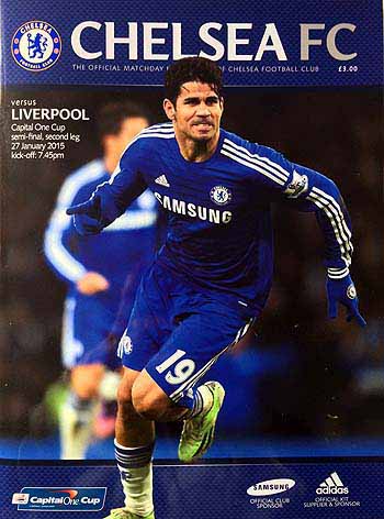 programme cover for Chelsea v Liverpool, Tuesday, 27th Jan 2015