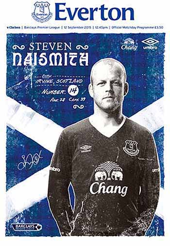programme cover for Everton v Chelsea, 12th Sep 2015