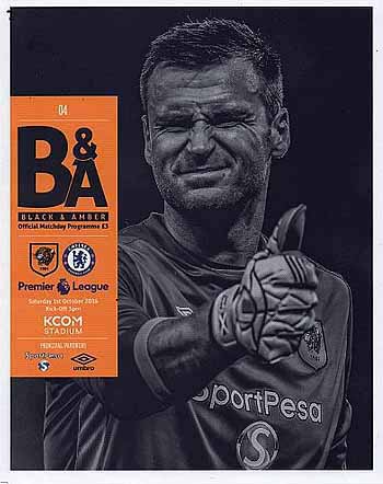 programme cover for Hull City v Chelsea, 1st Oct 2016