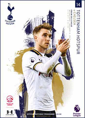 programme cover for Tottenham Hotspur v Chelsea, 4th Jan 2017