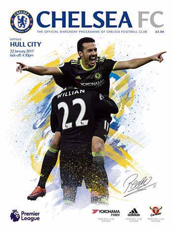 programme cover for Chelsea v Hull City, 22nd Jan 2017