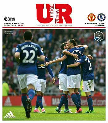 programme cover for Manchester United v Chelsea, 16th Apr 2017