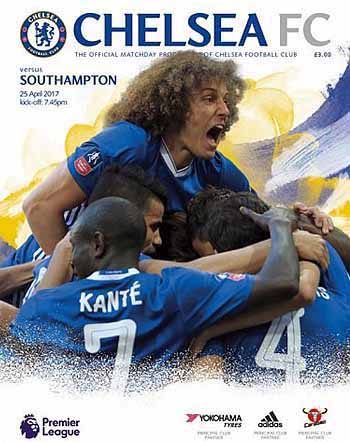 programme cover for Chelsea v Southampton, 25th Apr 2017