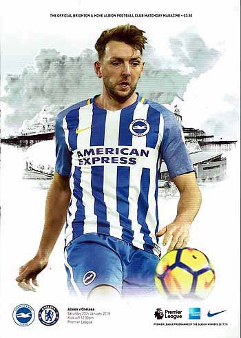 programme cover for Brighton And Hove Albion v Chelsea, 20th Jan 2018