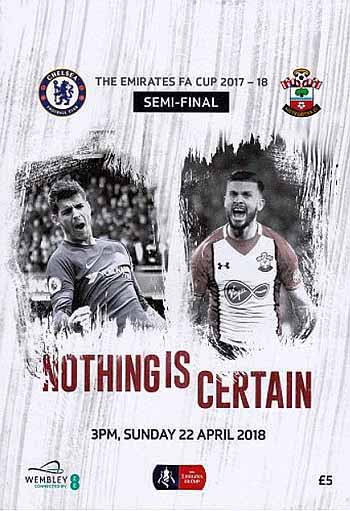 programme cover for Southampton v Chelsea, 22nd Apr 2018