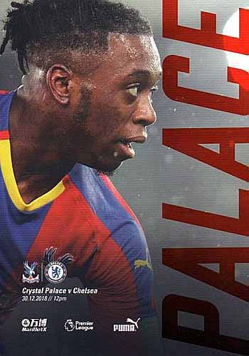 programme cover for Crystal Palace v Chelsea, 30th Dec 2018