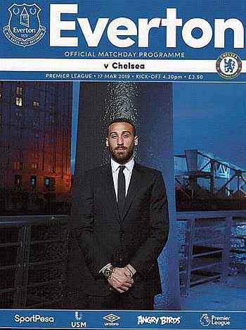 programme cover for Everton v Chelsea, 17th Mar 2019
