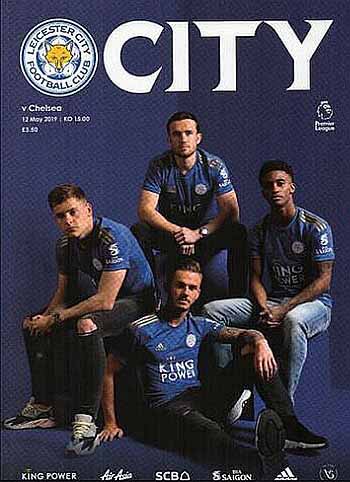 programme cover for Leicester City v Chelsea, 12th May 2019