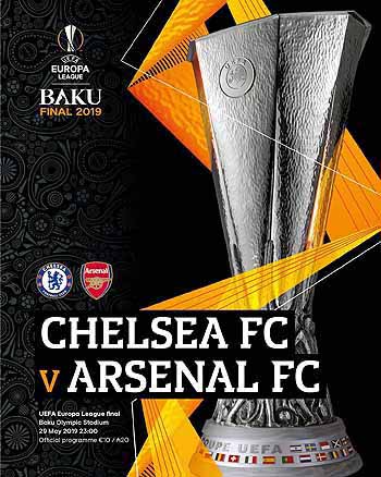 programme cover for Arsenal v Chelsea, 29th May 2019