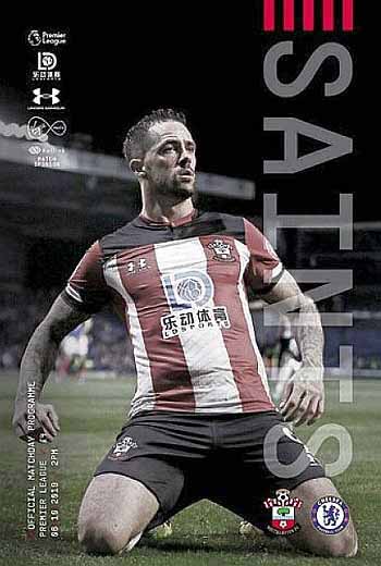 programme cover for Southampton v Chelsea, 6th Oct 2019