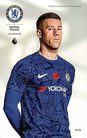 programme cover for Chelsea v Crystal Palace, 9th Nov 2019