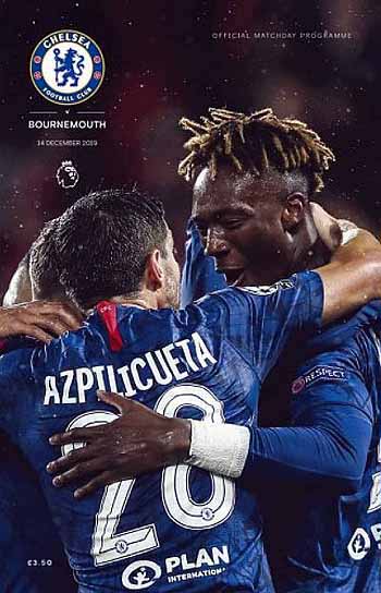 programme cover for Chelsea v AFC Bournemouth, 14th Dec 2019