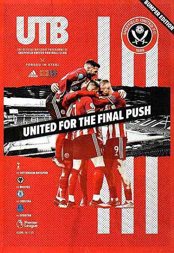 programme cover for Sheffield United v Chelsea, 11th Jul 2020