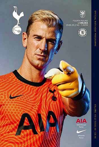 programme cover for Tottenham Hotspur v Chelsea, 29th Sep 2020