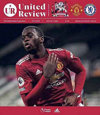 programme cover for Manchester United v Chelsea, 24th Oct 2020