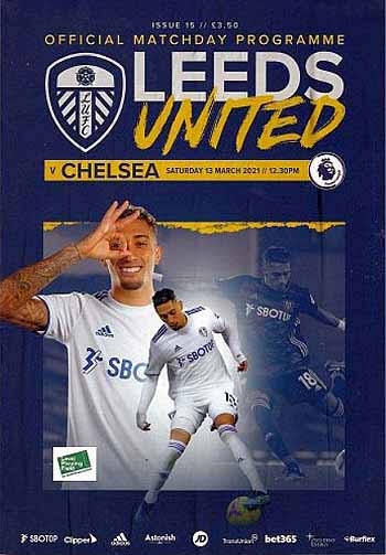 programme cover for Leeds United v Chelsea, 13th Mar 2021