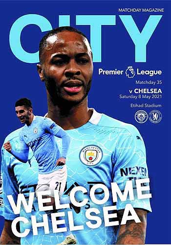 programme cover for Manchester City v Chelsea, 8th May 2021
