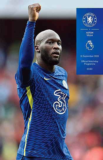 programme cover for Chelsea v Aston Villa, 11th Sep 2021