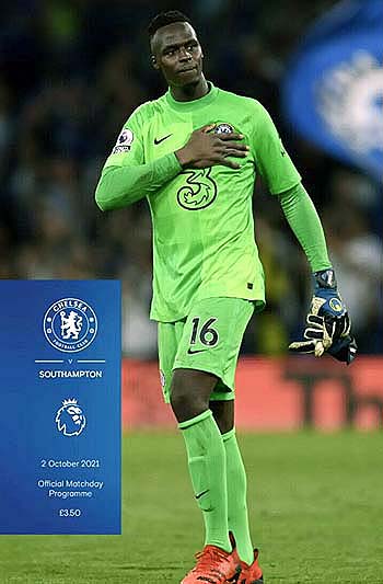 programme cover for Chelsea v Southampton, Saturday, 2nd Oct 2021