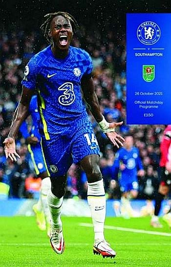 programme cover for Chelsea v Southampton, 26th Oct 2021