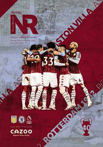 programme cover for Aston Villa v Chelsea, 26th Dec 2021