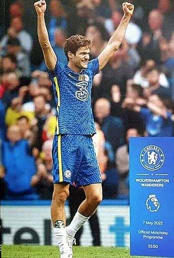 programme cover for Chelsea v Wolverhampton Wanderers, 7th May 2022