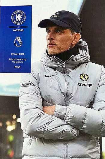 programme cover for Chelsea v Watford, 22nd May 2022